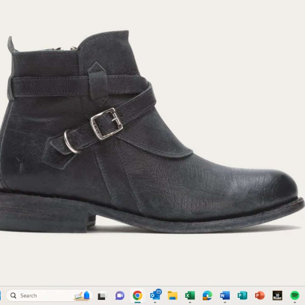 Frye Jayden Roper Cross Strap Distressed Boots sz 8